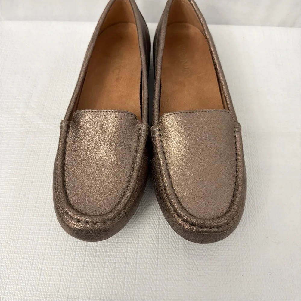 Vionic Debbie Metallic Flats Women’s Size 7.5 Comfort Shoes Slip On New